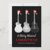 Coole Gitarre Weihnachten Merry Music Personalisie (Vorderseite)