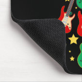 Coole Gitarre Weihnachtsbaum Gitarre Liebhaber Wei Mousepad (Ecke)
