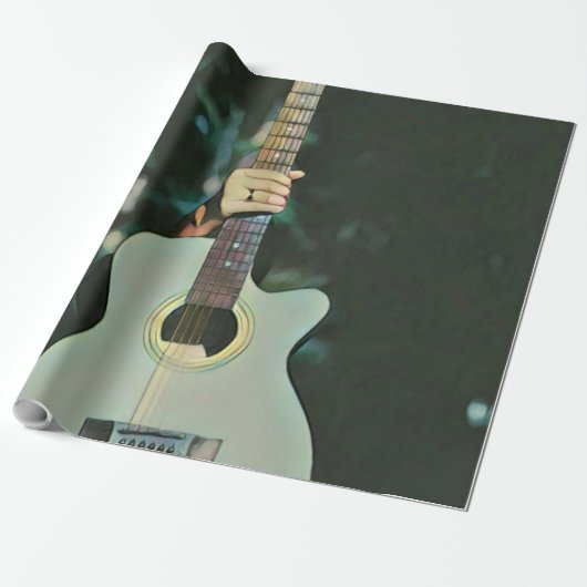 Coole Gitarrengeschenke Geschenkpapier (Ungerollt)