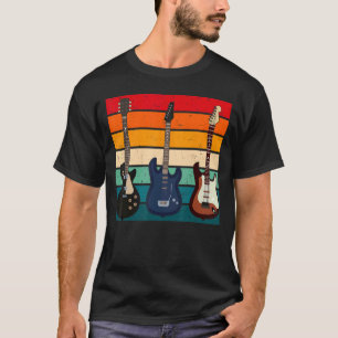 Coole Gitarrenspieler Männer Frauen Vintag Akustis T-Shirt