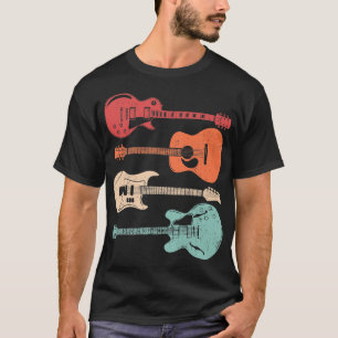 Coole GitarrenspielerRetro Style Acoustic Gitarris T-Shirt