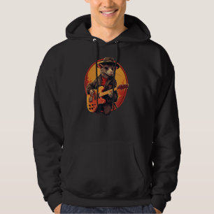 Coole Gitarrist mit E-Gitarre für Boys a Hoodie