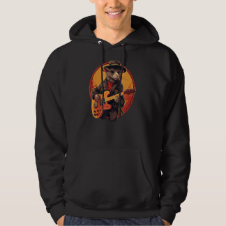 Coole Gitarrist mit E-Gitarre für Boys a Hoodie