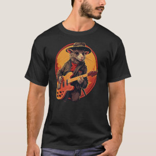 Coole Gitarrist mit E-Gitarre für Boys a T-Shirt