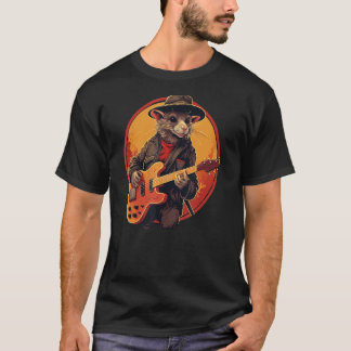 Coole Gitarrist mit E-Gitarre für Boys a T-Shirt
