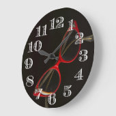 Coole Glassrahmen-Uhr Große Wanduhr (Winkel)