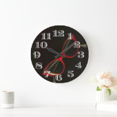 Coole Glassrahmen-Uhr Große Wanduhr (Zuhause)