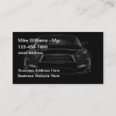 Coole Glossy-Visitenkarten für Automobile Visitenkarte (Rückseite)