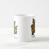 Coole glückliche schwarze Katzen-Kaffee-Tasse Kaffeetasse (Mittel)
