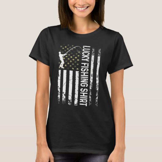Coole Glücksfischerei auf T-Shirt (Vorderseite)