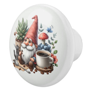 Coole Gnome-Kaffee-Bar Keramikknauf