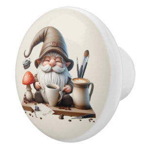 Coole Gnome-Kaffee-Bar Keramikknauf