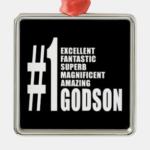 Coole Godsons: Nummer eins Godson Silbernes Ornament