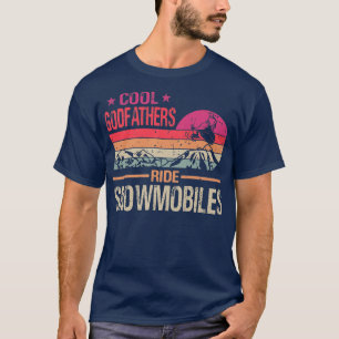 Coole Godvthers fahren Snowmobiles Vintager Vater T-Shirt