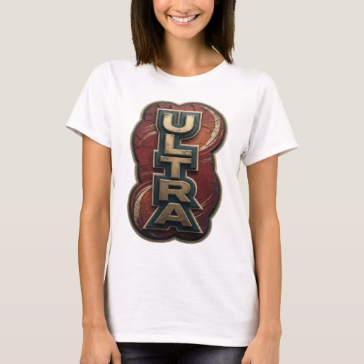 Coole Gold ULTRA Statement Design T-Shirt (Vorderseite)