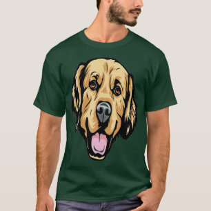 Coole Golden Retriever Face-Gigapixel-standard-sca T-Shirt