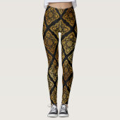 coole Goldfolie Leggings (Vorderseite)