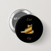 Coole Goldkatze Button (Vorne & Hinten)
