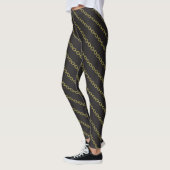 Coole Goldketten Schwarze Leggings (Links)