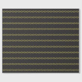 Coole Goldketten-Umschlagpapier Geschenkpapier (Flach)