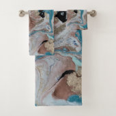 Coole Goldmarmortextur Badhandtuch Set (Insitu)