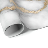 Coole Goldmarmortextur Geschenkpapier (Rolleneckpunkt)