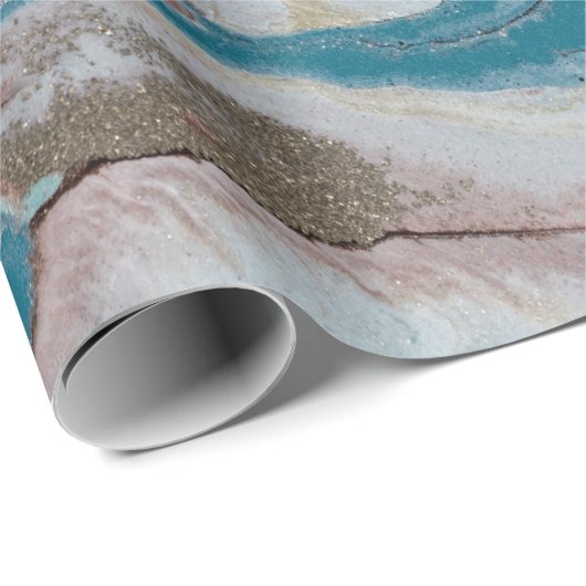 Coole Goldmarmortextur Geschenkpapier (Rolleneckpunkt)