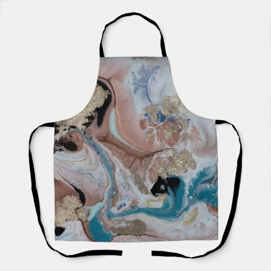 Coole Goldmarmortextur Schürze (Vorderseite)