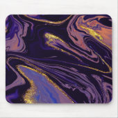 Coole goldviolette Marmortextur Mousepad (Vorne)