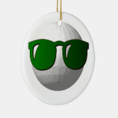 Coole Golf-Ball-Verzierung Keramik Ornament (Rechts)