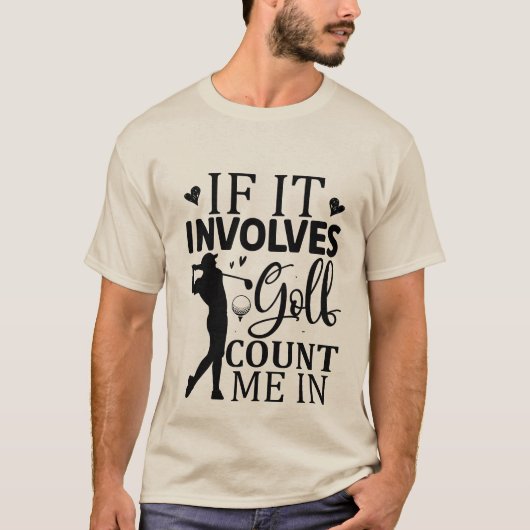 Coole Golf Wortsportarten T-Shirt (Vorderseite)