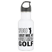 Coole Golfentwürfe Trinkflasche (Vorderseite)
