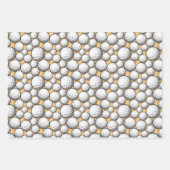 coole Golfsportfreunde mit Fliesen Geschenkpapier Set (Vorderseite 2)