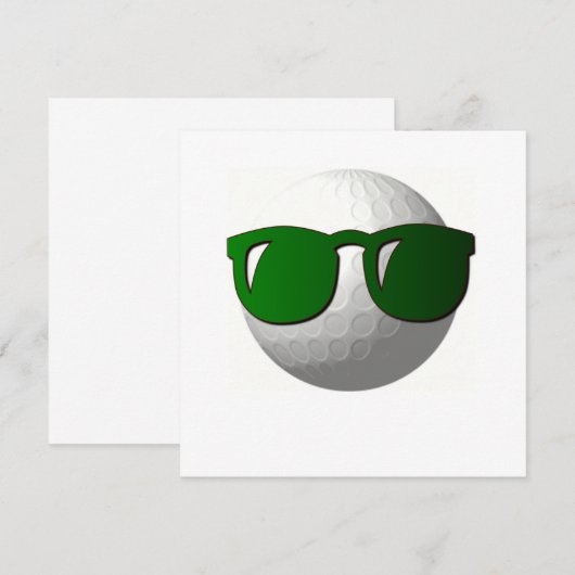 Coole Golfwerbung Einladung (Vorne/Hinten)