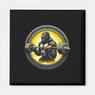 Coole Gorilla Art Bodybuilding Gewichtheben Gym Ap Magnet