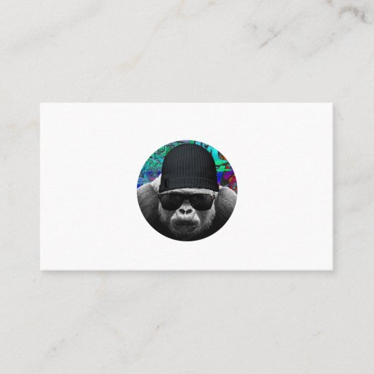 Coole Gorilla Business Card Visitenkarte (Vorderseite)