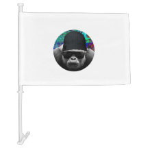 Coole Gorilla Car Flag
