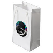 Coole Gorilla-Geschenktasche Kleine Geschenktüte (Rückseite Schrägansicht)