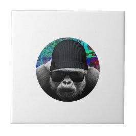 Coole Gorilla Keramik Tile Fliese