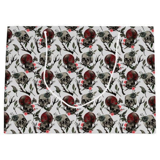 coole gotische Fliesenschnecken Blume Große Geschenktüte (Vorderseite)