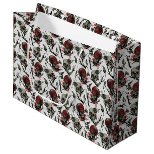 coole gotische Fliesenschnecken Blume Große Geschenktüte