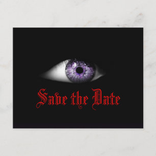 Coole gotische Hochzeit Save the Date Goth Bride D