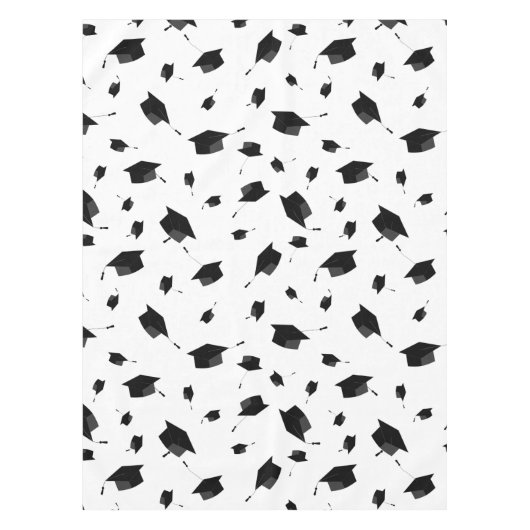 Coole Graduierungsklammern Schwarz/Weiß Tischdecke (Vorderseite)