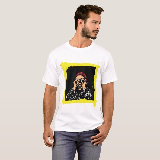 Coole Graffiti Illustration Art, Funny Men Shirt (Vorne ganz)
