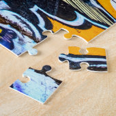 Coole Graffiti in einem verlassenen Gebäude, Puzzle (Seite)