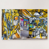 Coole Graffiti in einem verlassenen Gebäude, Puzzle (Horizontal)