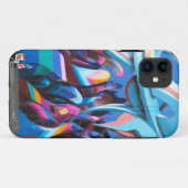 Coole Graffiti-Mauer Case-Mate iPhone Hülle (Rückseite (Horizontal))