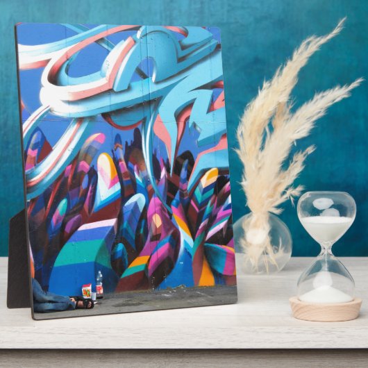 Coole Graffiti-Mauer Fotoplatte (Seite)