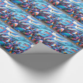 Coole Graffiti-Mauer Geschenkpapier (Ecke)