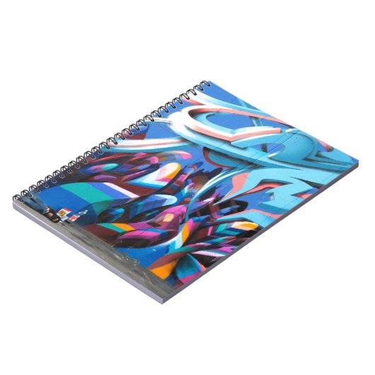 Coole Graffiti-Mauer Notizblock (Linke Seite)